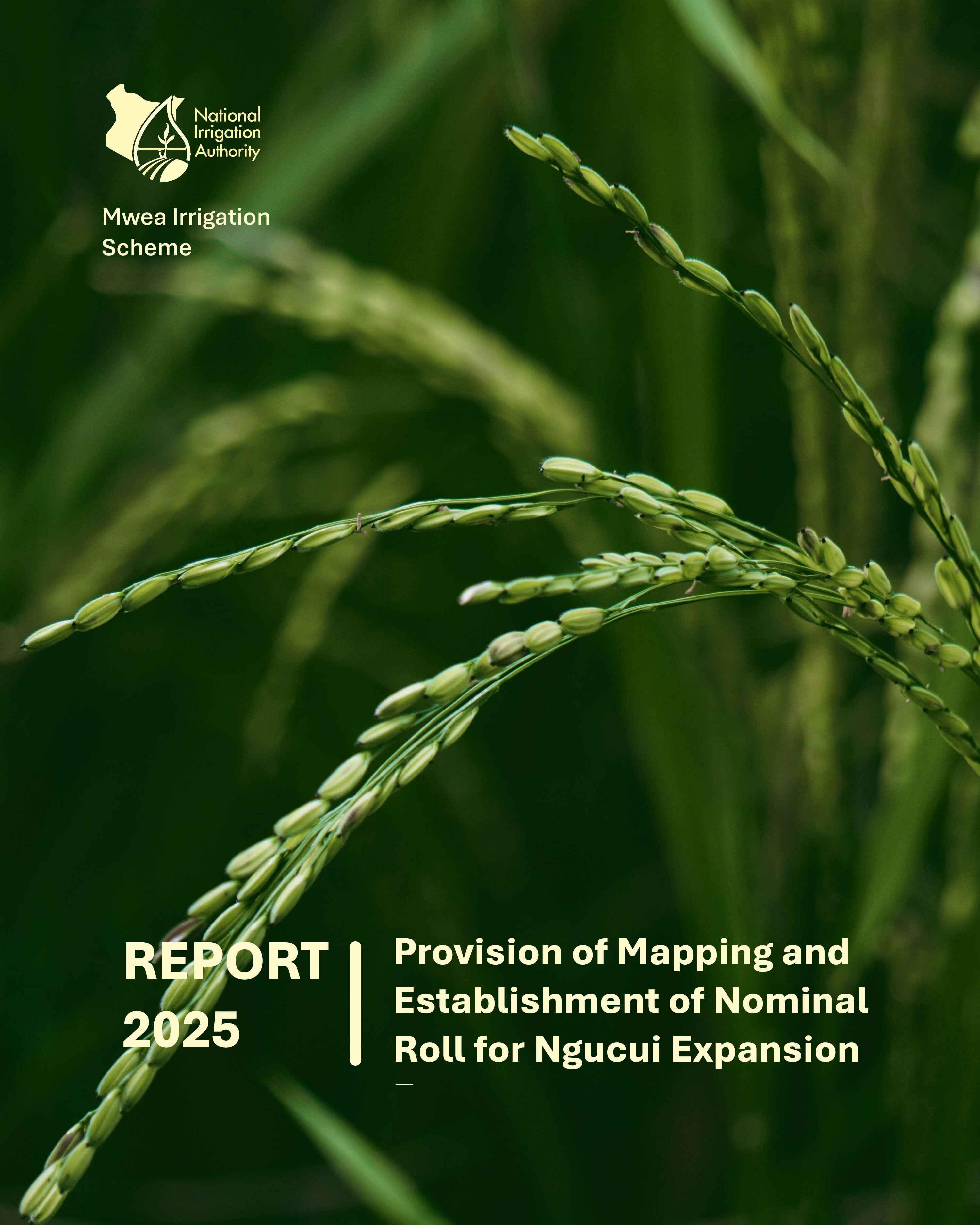 Smallholder Farmers Registration and Mapping - Mwea Irrigation Scheme. National Irrigation Authority